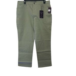 Gloria Vanderbilt Straight Leg Jeans Light Fern Amanda Womens Size 18 Short New
